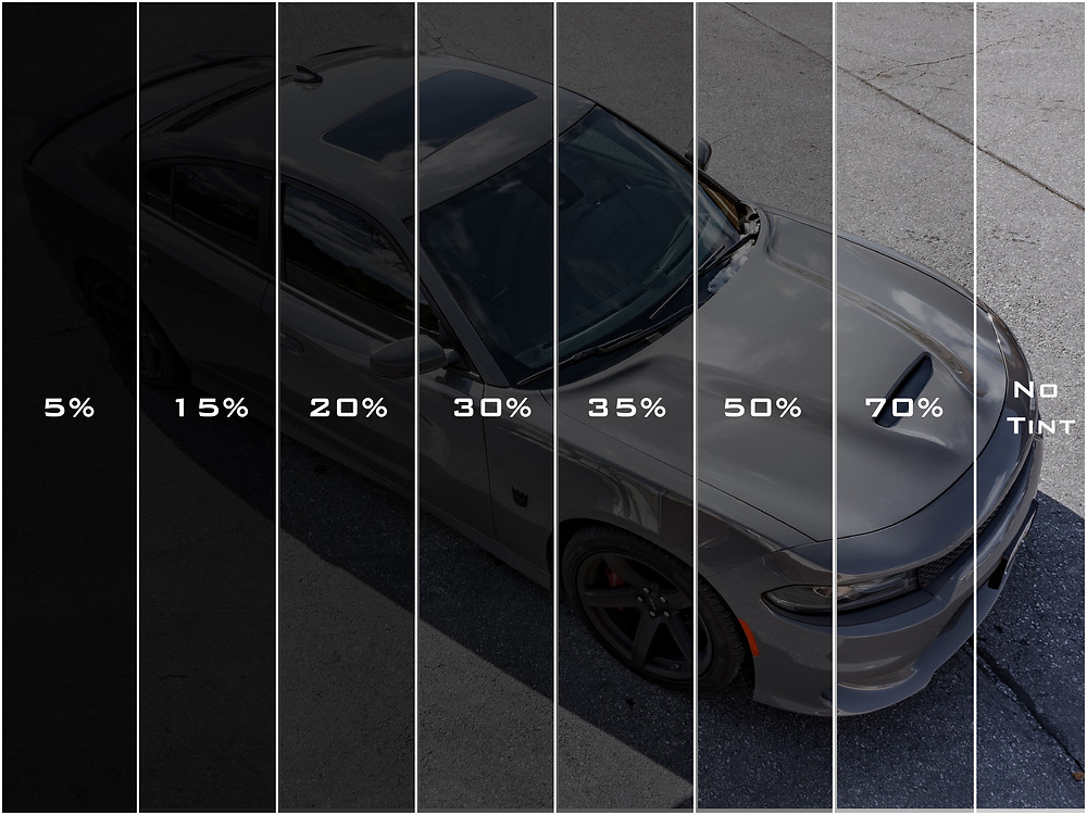 window tint percentage chart